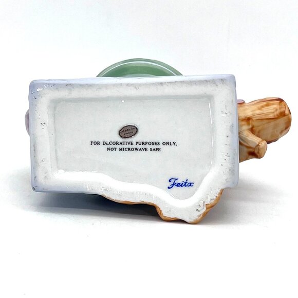 Vintage Feitx Humpty Dumpty Ceramic Teapot Nursery Rhyme Collectible Decor - Picture 2 of 12